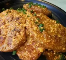 Pan-fried Lotus Root with Sticky Rice