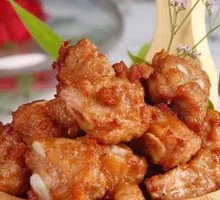 Garlic Pork Ribs with French Fries