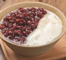 Red Bean Paste Tofu Pudding