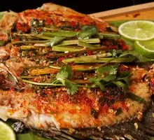 Dai-Style Grilled Fish in Banana Leaf