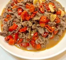 Pickled Pepper Beef Fricassee