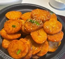 Grilled Potato on Iron Plate