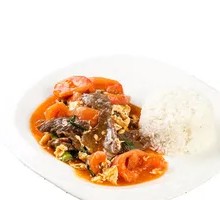 番茄牛肉盖饭