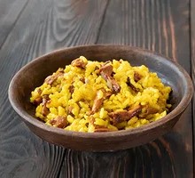 Chicken Mushroom Steamed Rice