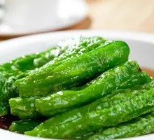 Braised Green Pepper with Tiger Stripes