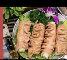 Braised Pork Intestines with Green Onion