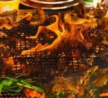 Outdoor Smokeless BBQ Table