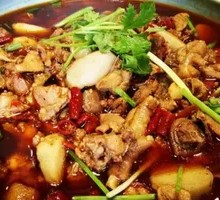 Spicy Sichuan-style Intestine and Chicken