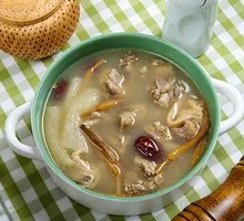 Bamboo Mushroom and Yam Chicken Soup