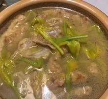 Yellow Flower Vegetable and Pork Belly Soup