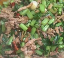 Bitter Greens and Shredded Pork Rice Bowl