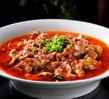 Spicy Sliced Pork in Boiling Sauce (Single Portion)