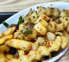 Dai-style Sour Spicy Wolf Tooth Potatoes