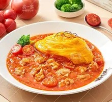 Tomato Lava Meat and Egg Fried Rice