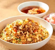 Sour Bamboo Shoots and Beef Fried Rice