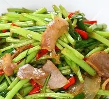 Stir-fried Water Bamboo with Preserved Meat