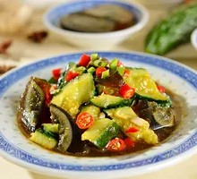 Cucumber and Century Egg Salad