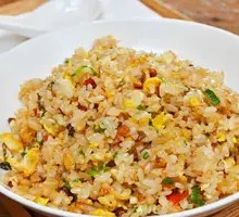 Shrimp, Preserved Vegetable, and Egg Fried Rice
