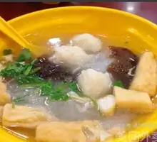 Beef and Duck Blood Noodle Soup