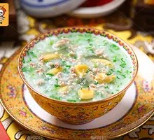 Celery Egg Drop Pork Porridge