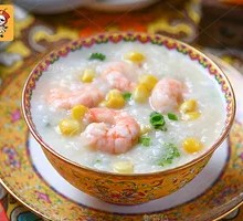 Corn and Shrimp Porridge