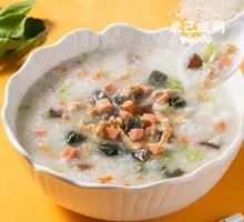 Preserved Egg and Pork Ham Porridge
