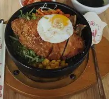 Chicken Cutlet Stone Pot Rice Bowl