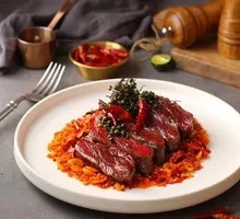 Grain-Fed Premium Beef Steak