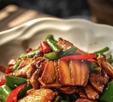 Old Dry Bean Garlic Chives Stir-Fried Pork