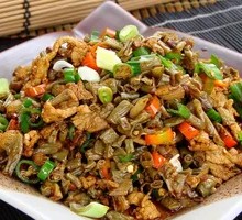 Stir-fried String Beans with Pork Belly