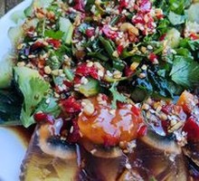 Cucumber and Century Egg Salad