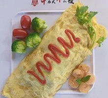 Shrimp Omelette Rice