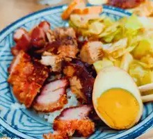Crispy Pork Belly with Roast Duck