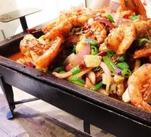 Charcoal Grilled Spicy Shrimp