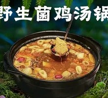 Wild Mushroom Chicken Soup Pot