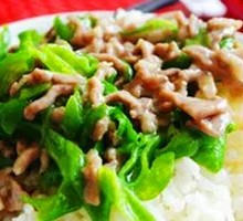 Green Pepper Shredded Pork Rice
