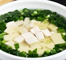 Bitter Greens with Fresh Tofu