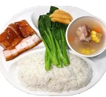 Roast Goose with Roast Pork