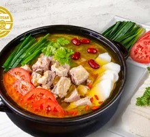 Fresh Yam and Preserved Pork Rib Stew