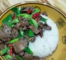 Pork Liver Rice Bowl