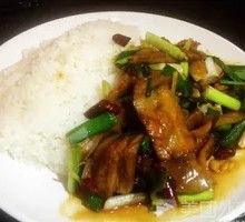 Green Garlic Stir-Fried with Pork