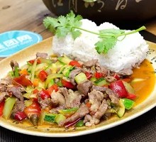 Sour Bamboo Shoots Beef Rice Bowl