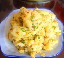 Stir-fried Potato with Milk and Green Beans