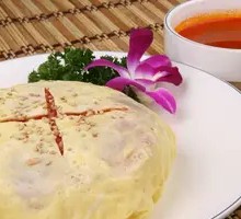 Black Pepper Beef Omelette Rice