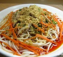 Chicken丝 Cold Rice Noodles