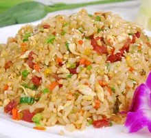 Green Pepper and Ham Fried Rice
