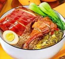 Pork Ear and Roast Duck Rice