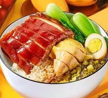 Pork Ear and White-Cut Chicken Rice