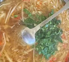 Sour Bamboo Shoot and Potato Noodle Soup