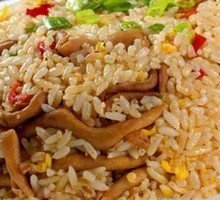 Spicy Duck Intestine Fried Rice